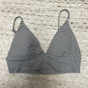 Aerie Striped Longline Bikini Top
